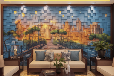 Transformez votre intérieur avec une peinture murale à effet bluffant