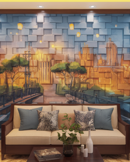 Transformez votre intérieur avec une peinture murale à effet bluffant