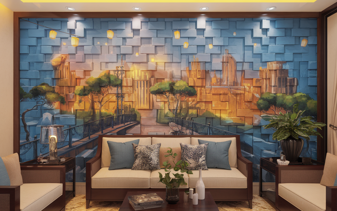 Transformez votre intérieur avec une peinture murale à effet bluffant