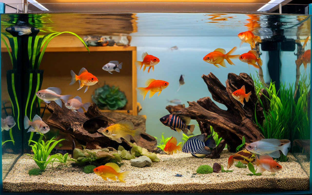 Combien de poissons accueillir dans un aquarium de 100 litres ?