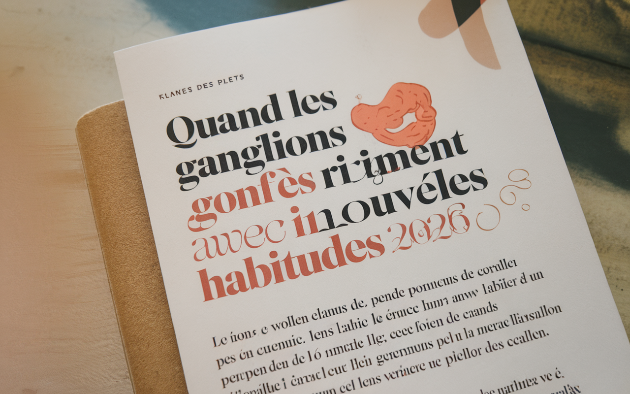 Quand les ganglions gonflés riment avec nouvelles habitudes 2026