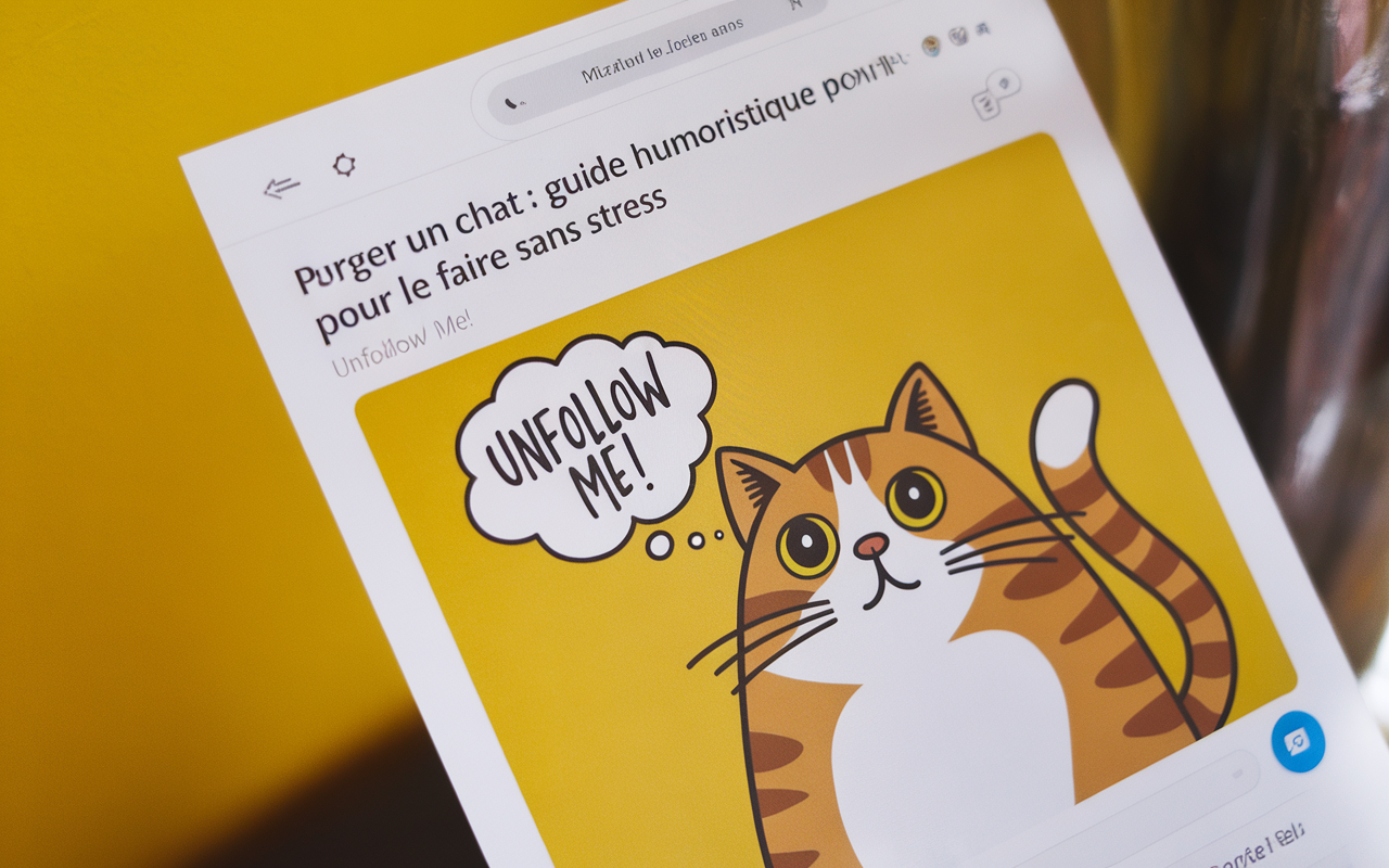Purger un chat : guide humoristique pour le faire sans stress